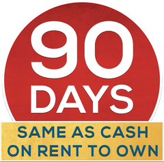90 Days Same as Cash with Rent-to-Own
